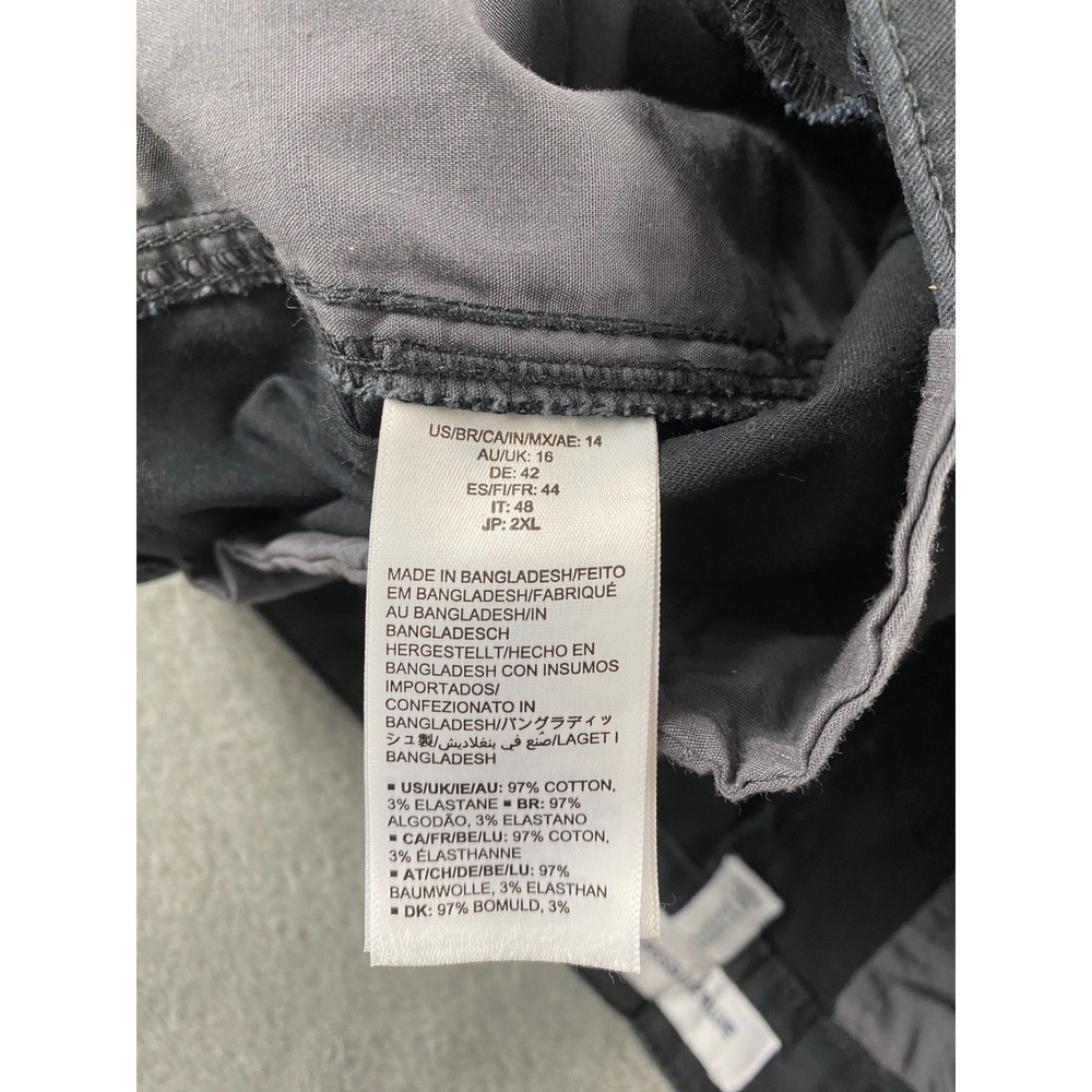 Amazon Essentials Mens Chino Shorts Black Size 14 Cotton Blend Casual Summer - Picture 10 of 10